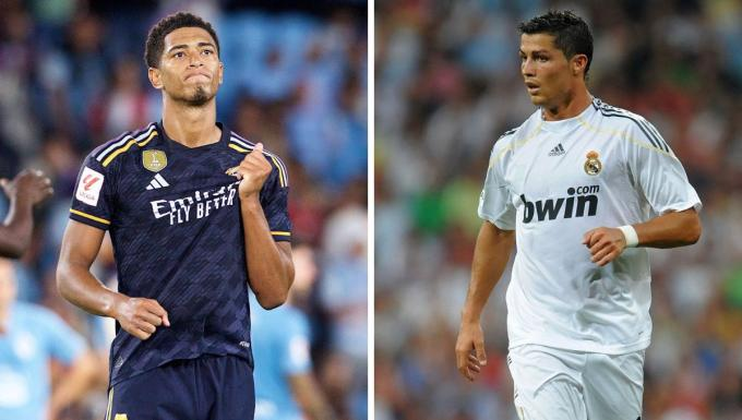 LaLigaenDirecto's tweet photo. 10 goles en sus primeros 10 partidos. Los únicos dos futbolistas que lo han conseguido en el S.XXI con el Madrid. https://t.co/uEJinI2w9D