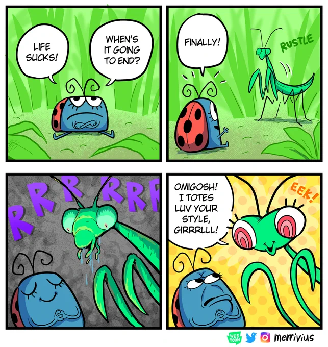 Ladybug hates life 