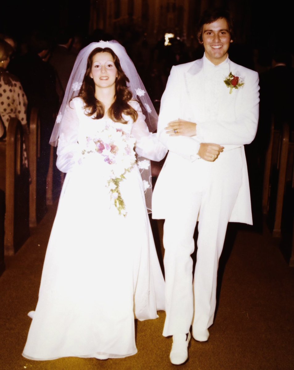 TimBrando's tweet photo. The Bicentennial year of 1976 I convinced her to have lunch at #TGIFridays in Downtown Shreveport. We’ve been together since and todays our 45th Anniversary. She’s been my rock and given me two beautiful daughters and together formed my true #TeamBrando. From Baton Rouge to Bristol Connecticut @espn back home to Shreveport and all points in between. Those trips to New York while @CBSSports, to @SEC Title games in Atlanta, Final Fours, and wherever @FOXSports sent me on Thanksgiving🤷‍♂️she’s always been by my side. Much ❤️💜🌹Terri B!