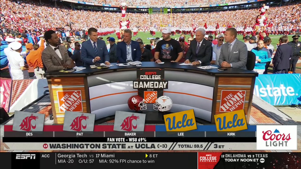 Surprisingly, Pat’s going to Wazzu on this pick. 

#SaturdaySelection #CollegeGameday #Sports