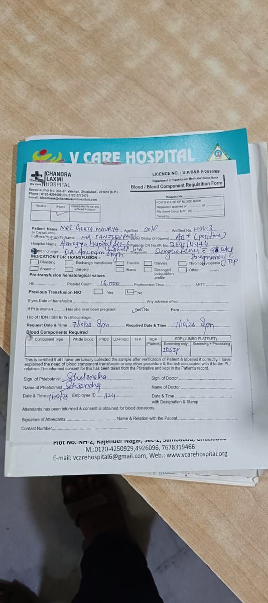 thesks24's tweet image. Urgent Blood Requirement
Patient: Geeta patel
Age: 30
Blood Group: AB+ 
Units: 5 unit platelet urgent 
Hospital: Arogya hospital Gaziabad 
Attendant:Sanjeev patel
9667682703
#BharatWelfareFoundation
She is pregnent and last month going on. Its super emergency please help