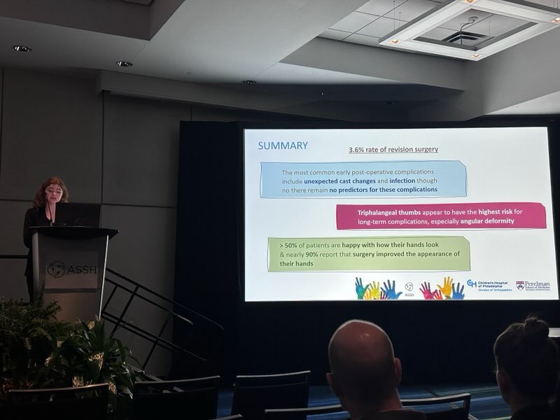 elizab_98's tweet photo. Feeling extremely grateful for the opportunity to present three f-HAND-tastic papers from @choporthoresrch at #ASSH23 @HandSociety https://t.co/7t2m9Ecbhn