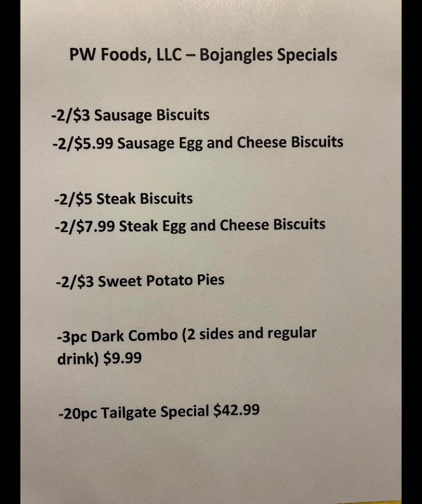 logan_hyde_'s tweet photo. @BojanglesFV new specials!! You’ve got to run and get these! https://t.co/VBgRL50oml