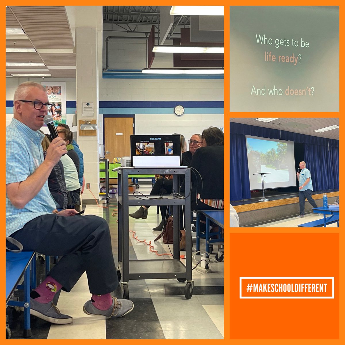 camlecolorado's tweet photo. Incredible keynote from @mcleod - inspiring us to #makeschooldifferent π‘
Head to one of Scottβs sessions today for some #adventuresindeeperlearning π²π²π₯Ύ
#CAMLE23 https://t.co/Zo9hFDPKIB