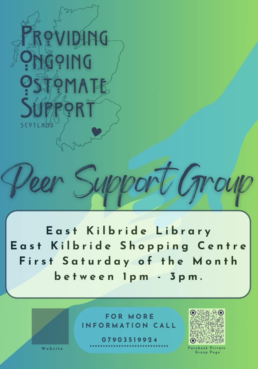 connectedeastkilbride (@connectedek) on Twitter photo ๐ฃ ๐๐๐ฌ๐ญ ๐๐ข๐ฅ๐๐ซ๐ข๐๐ ๐ฌ๐ฎ๐ฉ๐ฉ๐จ๐ซ๐ญ ๐ ๐ซ๐จ๐ฎ๐ฉ ๐ฃ
Providing Ongoing Ostomate Support Scotland meet on the first Saturday of each month between 1pm - 3pm, and are here to support those living with stoma bags or have done in the past.
#community #support #group ๐ฃ ๐๐๐ฌ๐ญ ๐๐ข๐ฅ๐๐ซ๐ข๐๐ ๐ฌ๐ฎ๐ฉ๐ฉ๐จ๐ซ๐ญ ๐ ๐ซ๐จ๐ฎ๐ฉ ๐ฃ
Providing Ongoing Ostomate Support Scotland meet on the first Saturday of each month between 1pm - 3pm, and are here to support those living with stoma bags or have done in the past.
#community #support #group