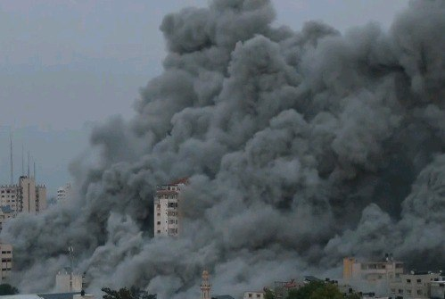 JUST IN - View of central Gaza now