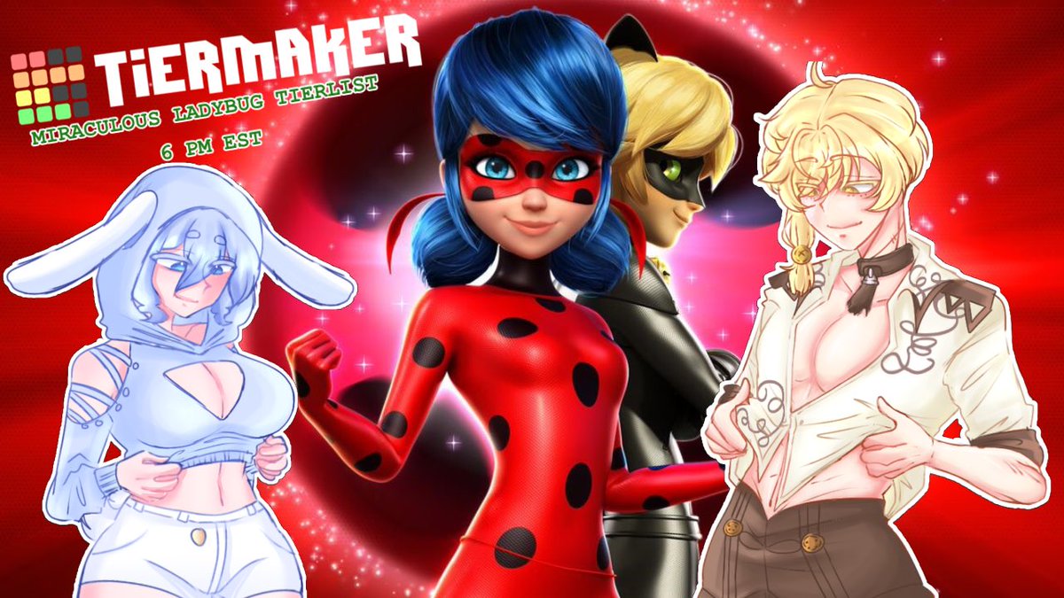 xAiCandyx's tweet photo. Tonight I will Be streaming around 6PM EST To do an ALL CHARACTERS tierlist from Miraculous Ladybug with @Soba_TV ! BE THERE OR BE SQUARE
#VtubersEN #VTuberUprising #MiraculousLadybug #ENVtubers #VtuberSupport #SweetStreams
https://t.co/64wbmUrFdK https://t.co/q9jPXZupSd
