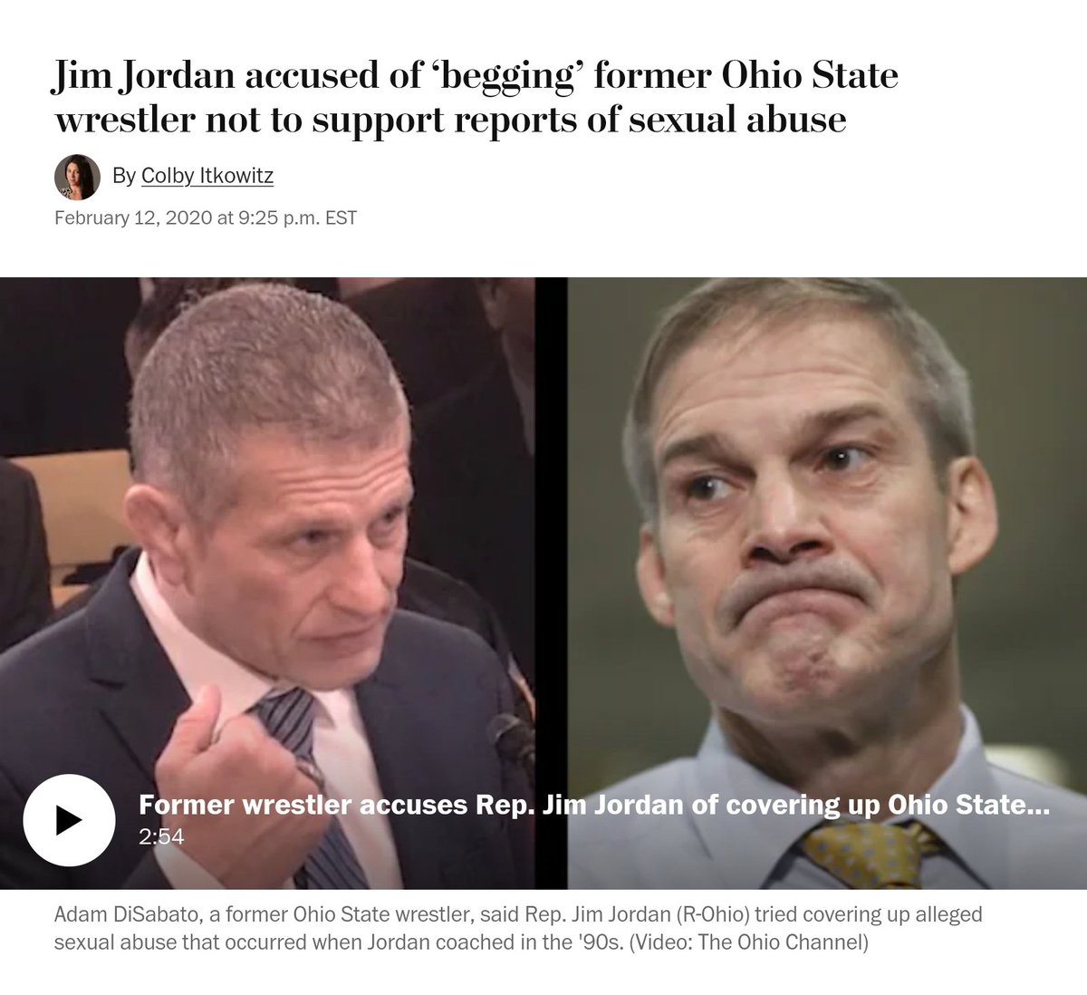 FallacyAbuser's tweet image. When you need to hold someone accountable for their criminal activity, Jim Jordan is the guy to call.