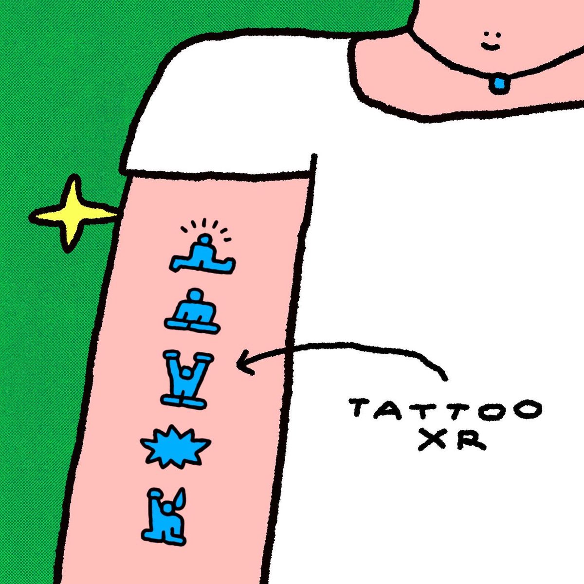 sourpemi's tweet photo. พรุ่งนี้อีกวันนนน / VIRTUAL INK : Tattoo XR ที่ FabCafe Bangkok 🌐🌞☄️ 7-8Oct 12.00-18.00น./ ซื้อเสร็จได้สติกเกอร์เก็บไว้สแกนเล่นยาวยาววว 🙆🏻‍♀️ #FabCafeBangkok #VIRTUALINK #fabcafextcdc https://t.co/kzOinlIxzV
