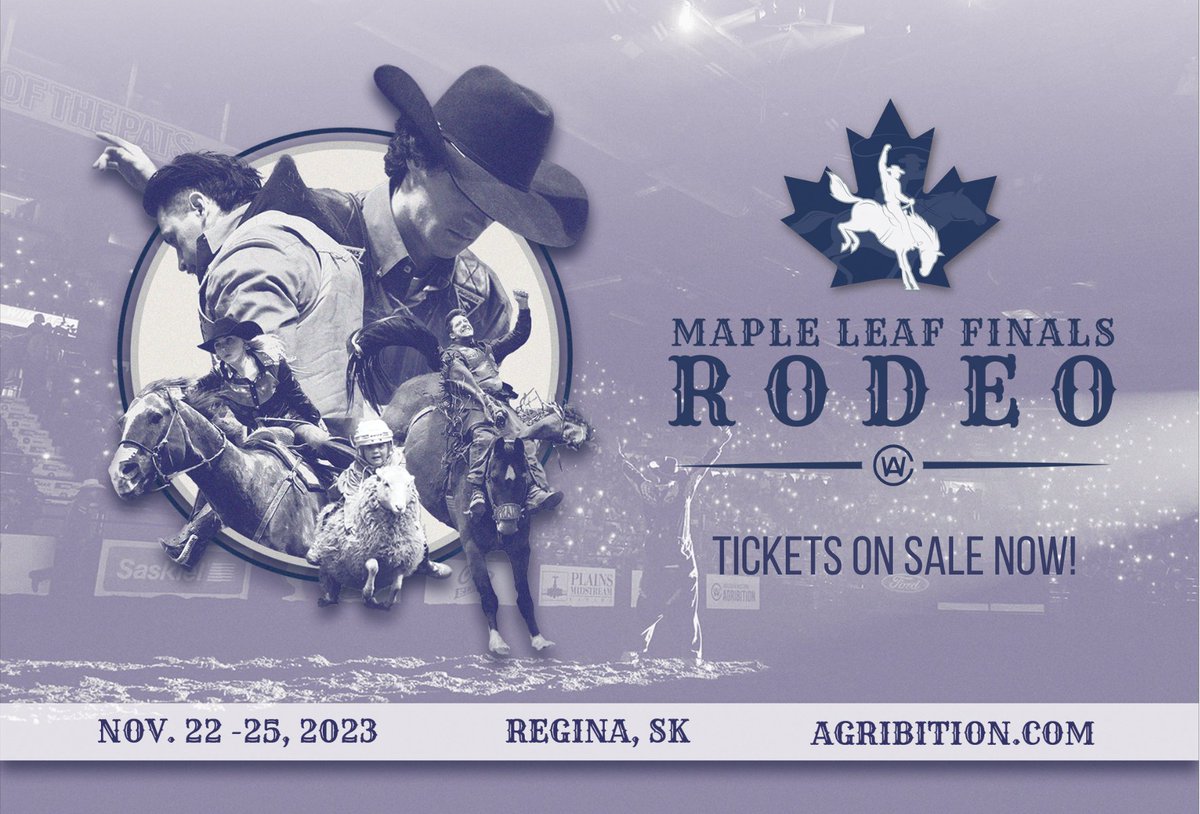 🎟️ ON SALE NOW 🎟️

All CWA tickets are on now live!

🔗: bit.ly/3OfQbNQ

Including:
🐮 Freestyle Bullfighting!
🤠 Maple Leaf Finals Rodeo!
🎉 Party on the dirt!

You won't wanna miss this! Get some for you and the whole family today!

#CWA23
