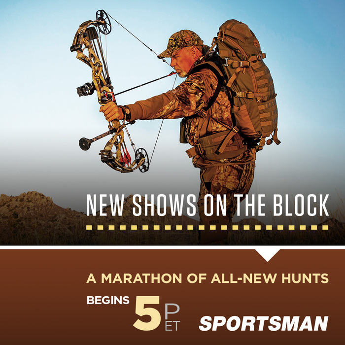 SPORTSMANchnl's tweet photo. Who's excited for more outdoor and hunting shows? We are, and we are pleased to bring you our "New Shows on the Block" My Saturday Marathon TODAY beginning at 5 PM ET. Join us for 3-hours of all new hunts.
#ITSINOURBLOOD #hunt #hunting #outdoors #show #huntingshows #new https://t.co/pCpLDrgSZx