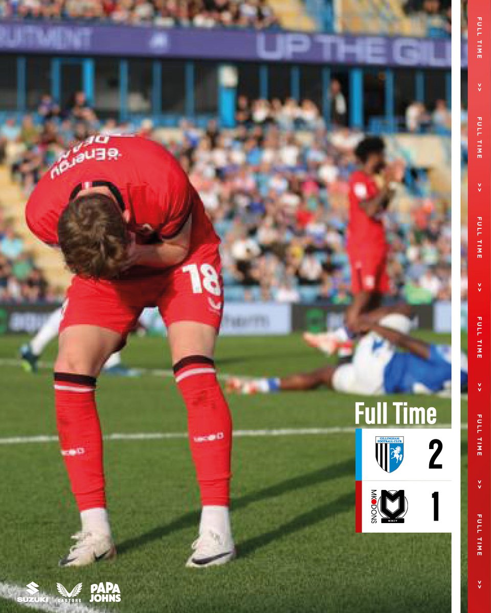 MKDonsFC's tweet photo. Defeat in Gillingham. https://t.co/65OtNu4TwR