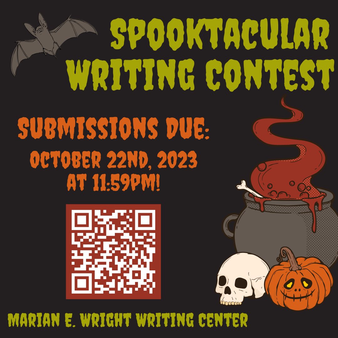UMFlintWC's tweet photo. 💀 Double, double toil and trouble! 
A deadline wicked this way comes! 🎃 https://t.co/07veE3qNHL