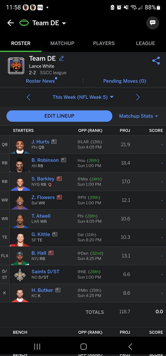 MrNoDaysOff86's tweet photo. @NFLFantasy https://t.co/RHiuxTaxrK
