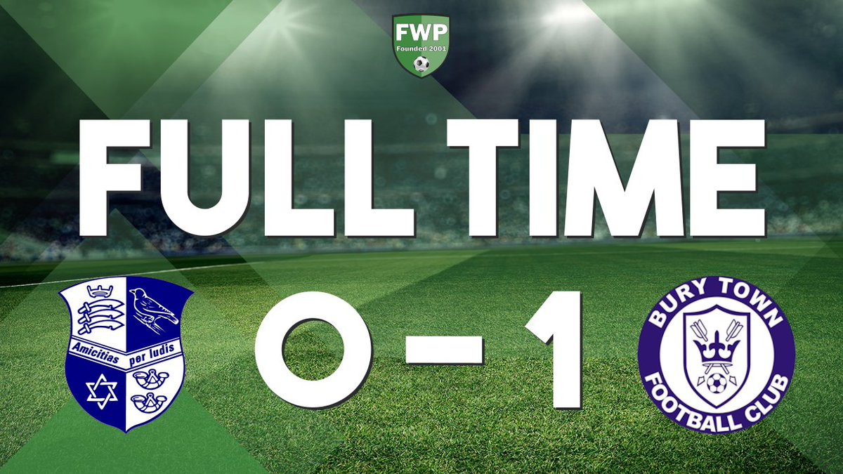 BuryTownFC's tweet photo. FULL-TIME: Wingate &amp; Finchley 0-1 Bury Town #IsthmianLeague https://t.co/GJTdpfRhXl https://t.co/V7AenKi6Rj