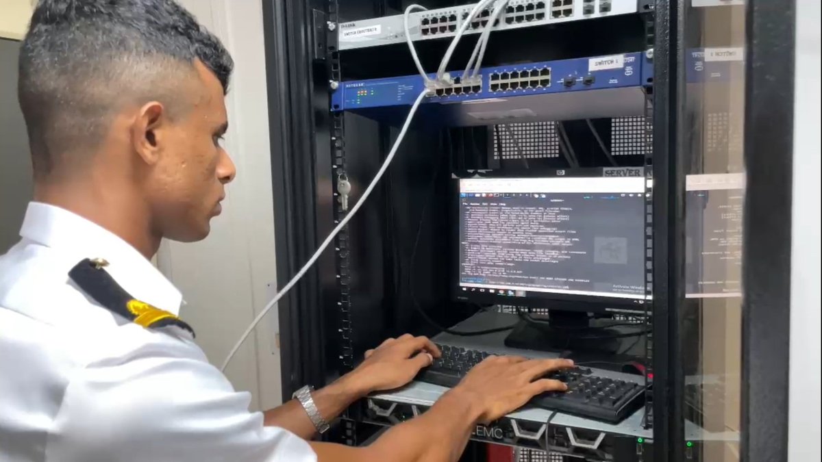 IN_Valsura's tweet photo. #FutureProofForce 

Officers of the passing out course have been trained on contemporary IT technologies in State-of-the-Art training facilities enabling them to tenant key IT billets across the #IndianNavy.

#ArtificialIntelligence  #BigDataAnalytics #CyberSecurity 

2/3 https://t.co/SUvCJ7aZwJ