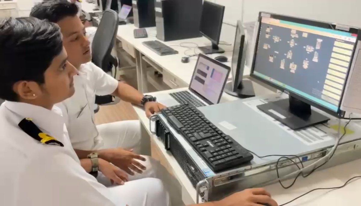 IN_Valsura's tweet photo. #FutureProofForce 

Officers of the passing out course have been trained on contemporary IT technologies in State-of-the-Art training facilities enabling them to tenant key IT billets across the #IndianNavy.

#ArtificialIntelligence  #BigDataAnalytics #CyberSecurity 

2/3 https://t.co/SUvCJ7aZwJ