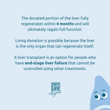 TransplantAZ's tweet photo. October is #LiverAwarenessMonth! 💙💚 #donatelife #DNAZ https://t.co/AUytrL9BXS