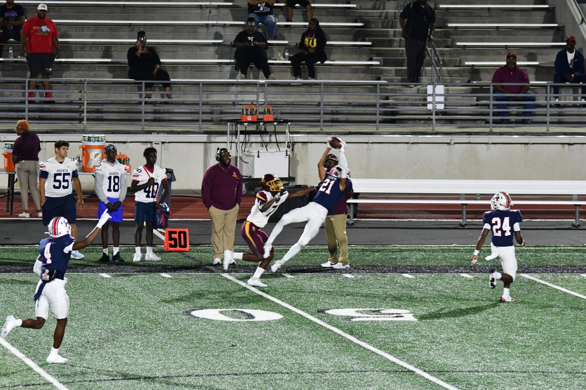 Up and away for the INT! Brandon Washington with the beautiful catch!