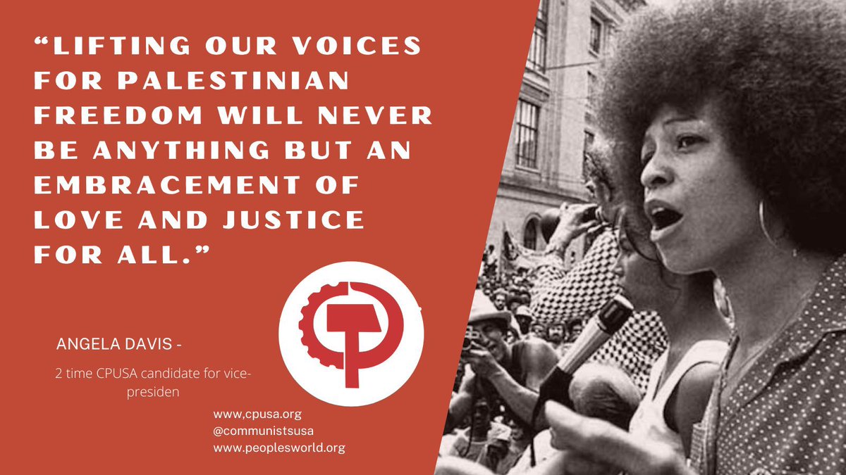 “Lifting our voices for Palestinian freedom will never be anything but an embracement of love and justice for all.” - Angela Davis