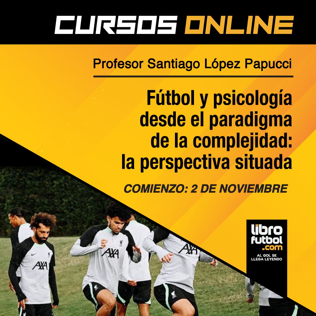 ⚽️¡Salimos a la cancha con nuevos cursos!

💻Modalidad online, certificado de participación y comunicación con el profesor. ¡No te lo pierdas!

🔗Toda la info en librofutbol.com.ar

#AlGolSeLlegaLeyendo