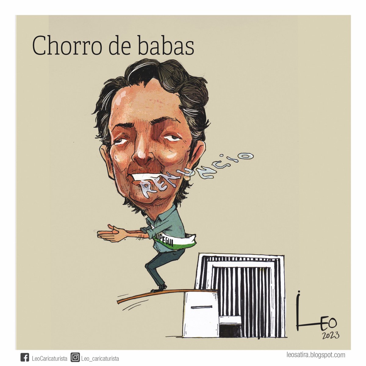Pata_Leo's tweet image. “Chorro de babas”

#DanielQuintero #Renuncia #AlcaldiaDeMedellín #Medellín #upeguialcalde #caricaturapolítica #caricaturadeopinión #corrupción #Leo #LeoSátira