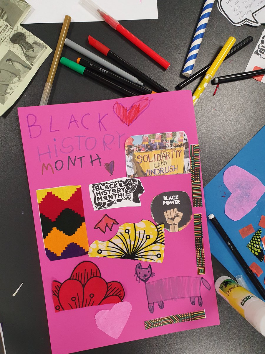 We celebrated Black History Month at Fun Palaces at Longsight Library. Thank you everyone for today!! <a href="/MancLibraries/">Manchester Libraries</a> 

#bhm #BlackHistoryMonth  #funpalaces #creative #workshops #collage
 #Manchester #Manchesterlibraries #Longsightlibrary