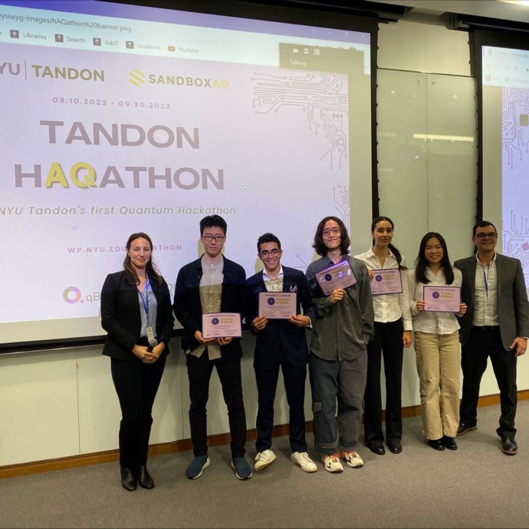 nyutandon's tweet image. This hackathon was an opportunity for students who were eager to gain a deeper understanding of #quantumtechnology to roll up their sleeves & get their hands dirty with some real #quantumprogramming.
#NYUTandonMade