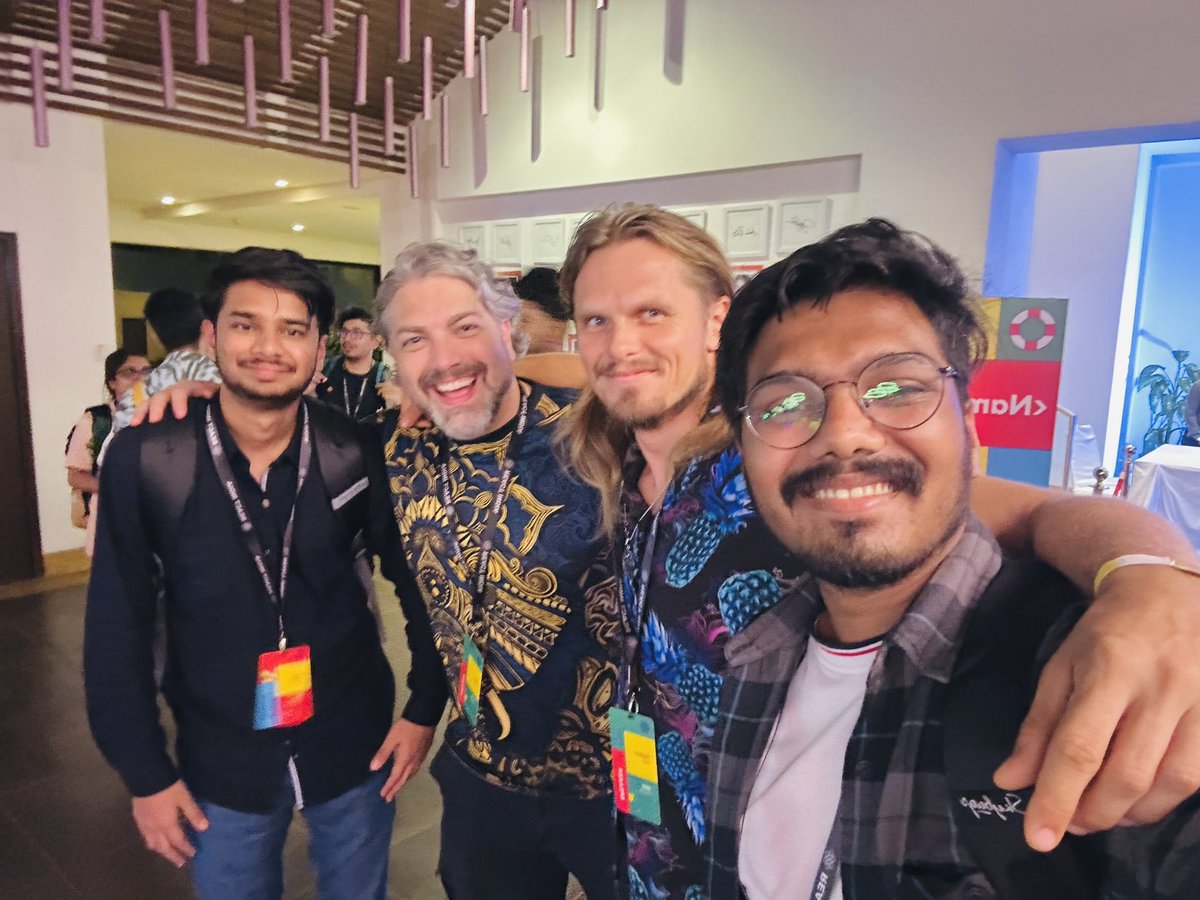 ajabhi21's tweet photo. And thatโs a wrap! Lots of great minds, lots of learnings, good community, awesome talks and what not! See you all soon โฅ๏ธ
@TejasKumar_ @VladimirNovick @GantLaborde @aniket_c333
#ReactIndia2023 https://t.co/6GERJxctNs