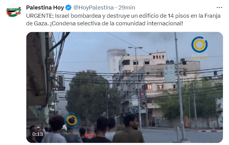 IrvingGatell's tweet photo. Les dije que se iban a dedicar a chillar.
Israel está destruyendo la infraestructura de Hamas en Gaza.
Estos que hace 5 horas estaban celebrando, ahora están que no los calienta ni el sol.
Pero pues se la buscaron. https://t.co/cY20BVJZ0O