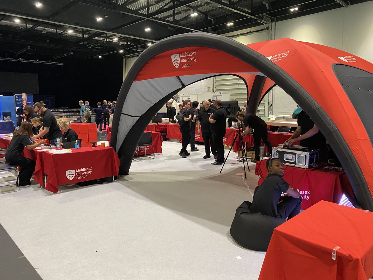 End of a busy day for Middlesex teams engaging with the world through active science. Back tomorrow and Monday at London’s Excel centre for more thrills.