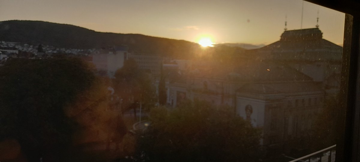 Bad picture, but much of the lighting in teslagrad 2's hub area was based on the sundown lighting view from my office window