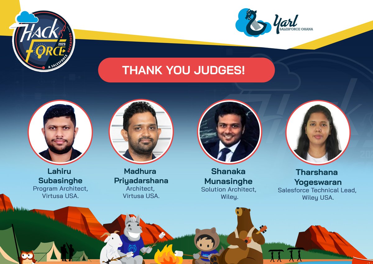 🌠 We extend our heartfelt appreciation to our final judging panel for their unwavering dedication to Hackforce'23. Your expertise, diligence, and commitment to tech innovation have been instrumental in determining the champions. #Hackforce #Salesforce #YarlSFO @Salesforce