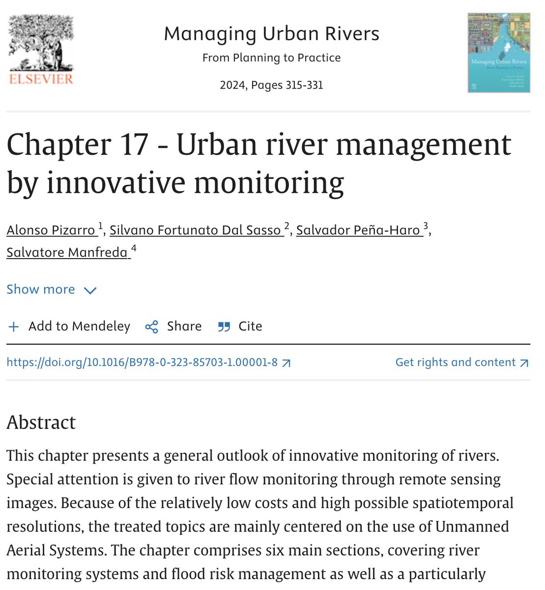 HARMONIOUS (@cost_harmonious) on Twitter photo Discover cutting-edge river monitoring techniques in our latest book chapter "Urban River Management by Innovative Monitoring". 
doi.org/10.1016/B978-0…
Explore remote sensing, #UAS, and more. Real-world applications in urban areas!  #UrbanRivers #Innovation #RiverManagement Discover cutting-edge river monitoring techniques in our latest book chapter "Urban River Management by Innovative Monitoring". 
doi.org/10.1016/B978-0…
Explore remote sensing, #UAS, and more. Real-world applications in urban areas!  #UrbanRivers #Innovation #RiverManagement