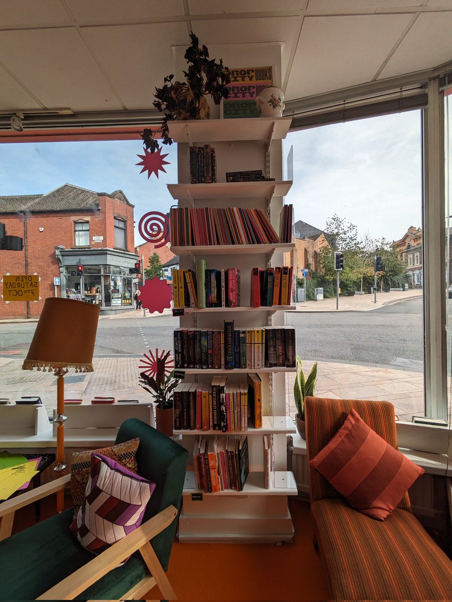 Fabulous new #independentbookshop opened today in #Hanley #StokeOnTrent 
Lovely people, interesting selection, and a book nook with cushions in the children's section.