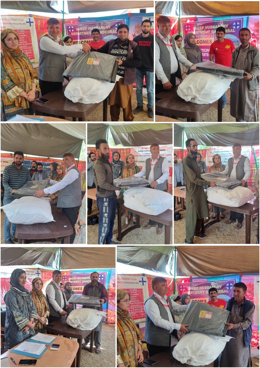 DSHOGanderbal's tweet photo. #HADP 
#Tents and #PP Sheets distributed among ten (10)  beneficiaries selected under #Holistic Agriculture Development Programme by DSHO Ganderbal. 
@dcganderbal 
@DirSHDK 
@CentreGanderbal 
@diprjk https://t.co/yui572Tmo0