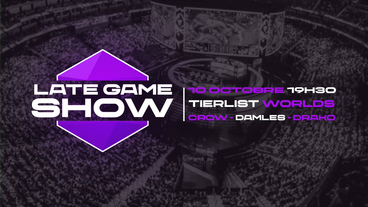 O M G

La tierlist TANT ATTENDUE

Rendez-vous mardi 10 octobre à 19h30 pour notre tierlist des Worlds, avec mes frérots <a href="/Crow__lol/">Crow</a> et <a href="/CoachDamles/">Damles</a> ! On va se REGALER, soyez là on va déballer toutes nos takes de fou

Tout sera sur ma chaîne Twitch, lien en-dessous !