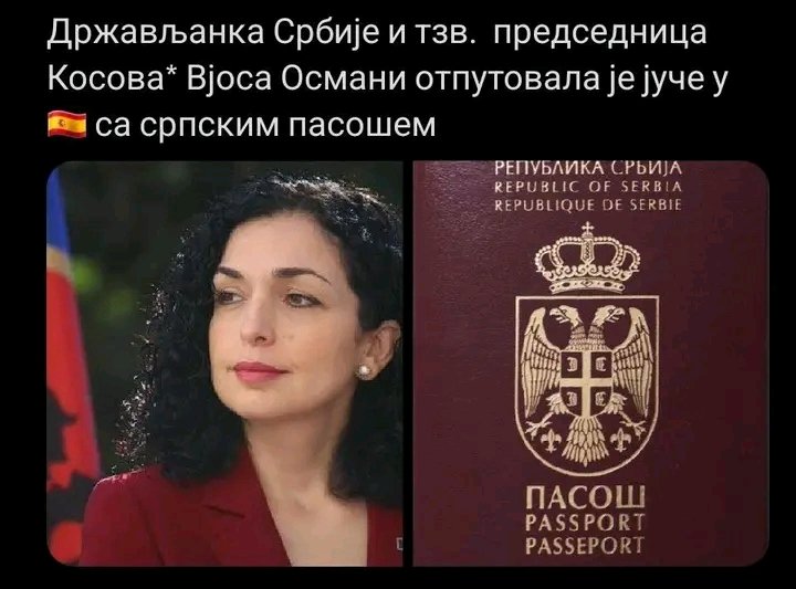 Доказ да једино и они признају државу Србију за своју