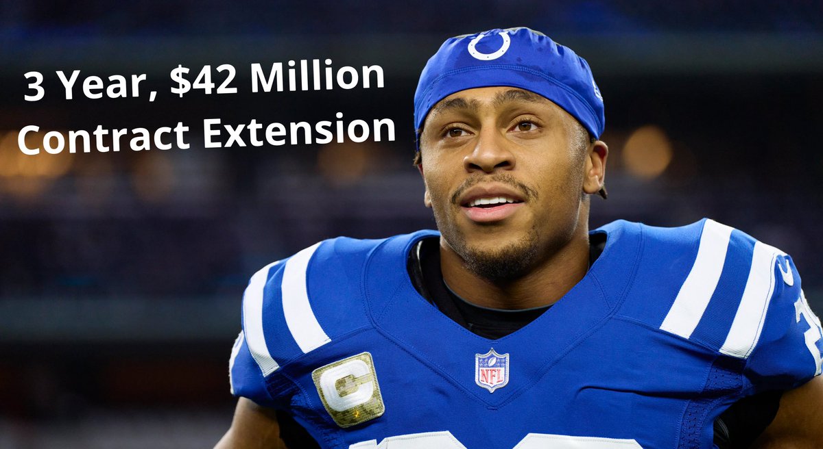 Jonathan Taylor and the Colts reached agreement on a three-year, $42 million contract extension,that makes him one of the league’s highest-paid RBs 

#NFL #ForTheShoe #JonathanTaylor #Colts