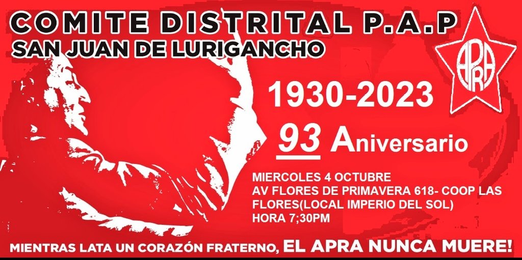 MonicaYaya's tweet image. [VIDEO] APRA en #SJL.
Palabras de Gratitud y Respeto para todos mis compañeros #Apristas, dirigentes o sin cargo partidario, que desde tiempos aurorales se han sacrificado y siguen haciéndolo por el #APRA y el PERÚ. Impulsan Navidad del Niño del Pueblo, Comedores Populares...