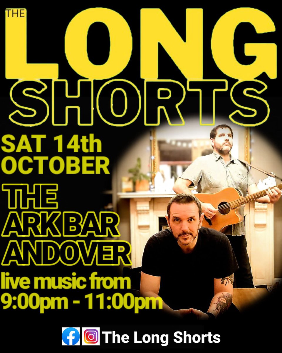 ChrisandDanJam's tweet photo. One week until we play our debut gig at @theark_bar in Andover!  We'd love to see some friendly faces there, so come on down &amp; join us! 😁

#Acoustic #Rock #Live #Gig #Andover https://t.co/glgiZC6Az5