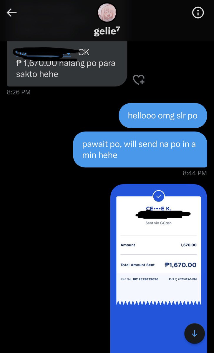 4ilends's tweet photo. successfully traded: ₱1,670.00

🌷 paypal to gcash trade 2-3% dc — @draifts #aitrdes https://t.co/8aQZ7PkLXB