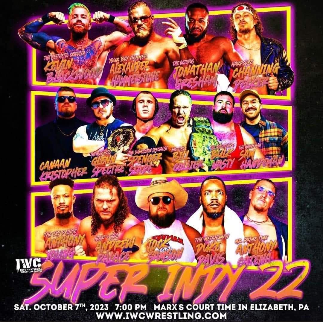 NickLendl's tweet photo. Tonight @IWCwrestling presents #SuperIndy 22!
Past winners include #AdamCole, #Wardlow, #ColeKarter, #JoshAlexander, #JerryLynn, #BrianPillmanJr & more!
Who's next?!
If you can't be there LIVE, join us on #IPPV via #FitePlus & the #IWCNetwork at https://t.co/Vfi5X5YMCr! π€ https://t.co/JFvIL9DraN