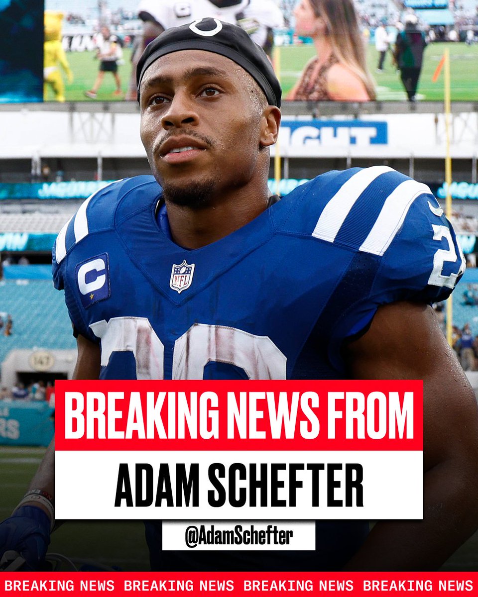 espn's tweet photo. Breaking: Jonathan Taylor and the Colts have reached an agreement on a three-year, $42M contract extension, including $26.5M guaranteed, that makes him one of the league’s highest-paid RBs, sources tell @AdamSchefter. https://t.co/RxZVP7Fs5X