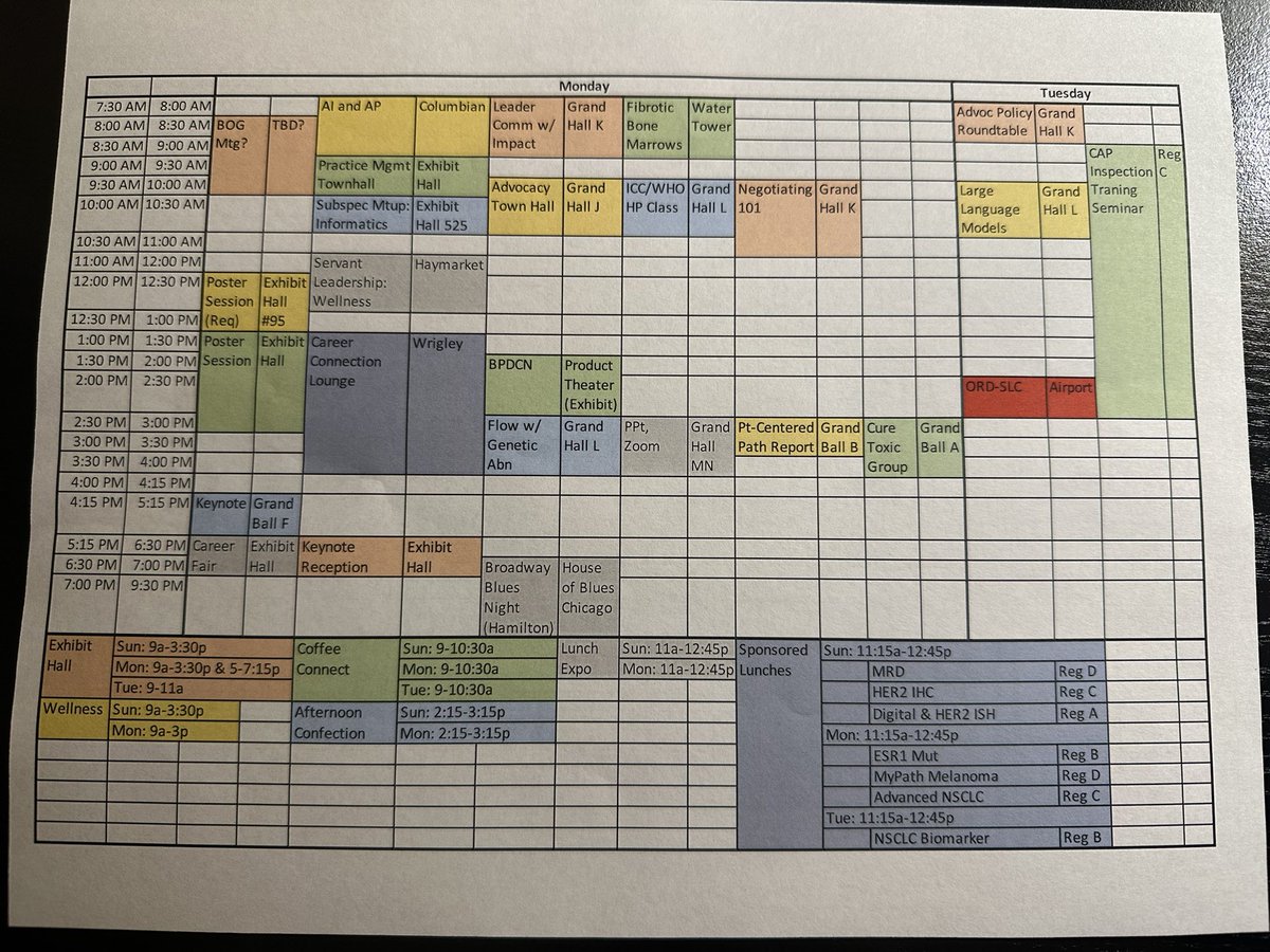 Mattcrophage's tweet photo. It’s happening!! Preparations for #CAP23 are complete, Excel schedule and poorly-drawn map at the ready! Here’s hoping I can find my way around this maze these next few days!
#pathtwitter #CAPnow https://t.co/JaXi0xhggE