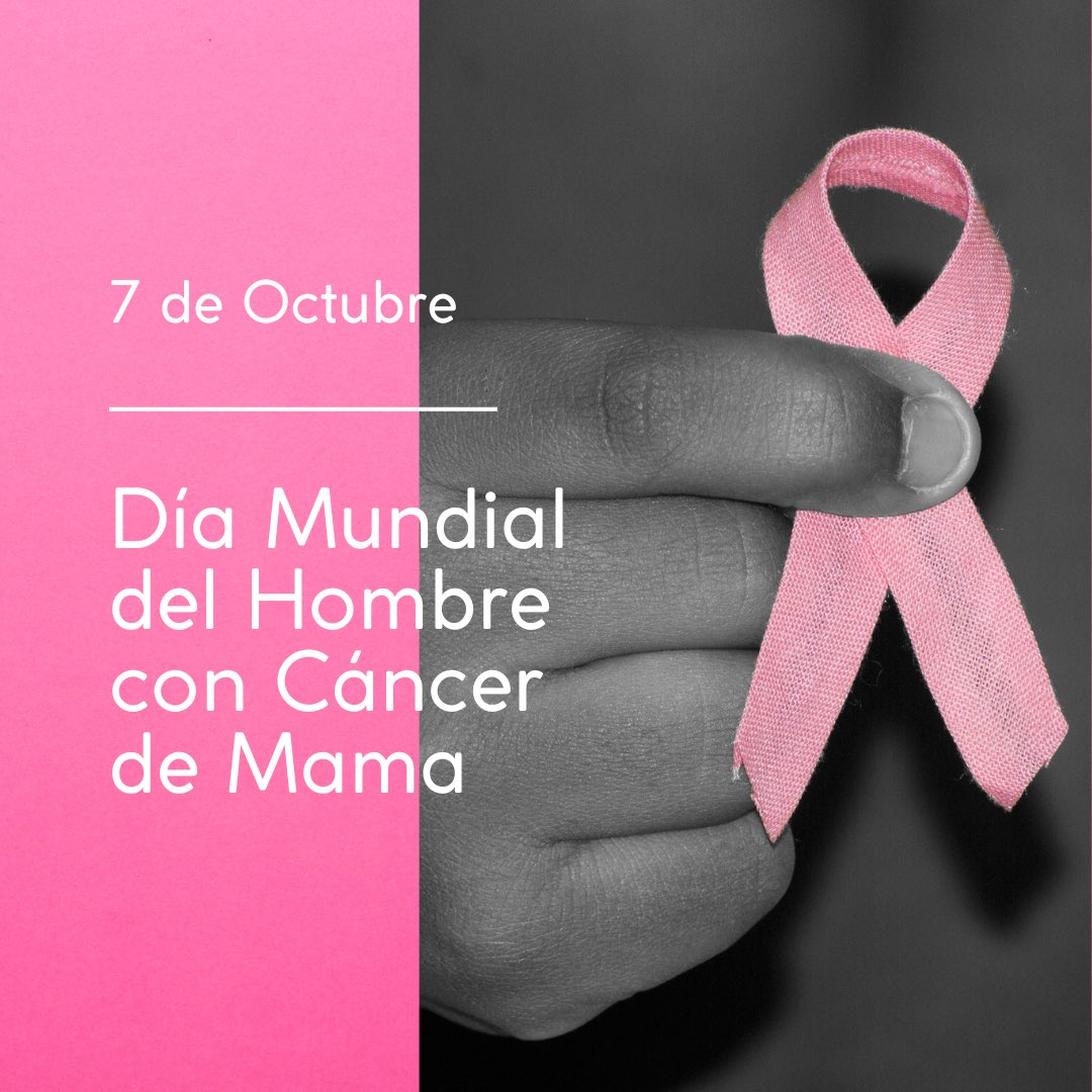 El 1% de los diagnósticos de #cáncerdemama son en hombres, y en general se encuentra en etapas avanzadas. Es necesario visibilizar y concientizar.