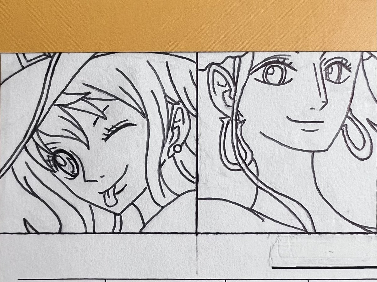 J1R_Productions's tweet photo. I got the ladies of the #StrawHatPirates, navigator #Nami and archaeologist #NicoRobin. #Drawing #Doodle #ColoredPencils #Manga #Anime #ワンピース #OnePiece #麦わらの一味 #MugiwaraNoIchimi #MugiwaraPirates #StrawHatCrew #ナミ #CatBurglarNami #ニコロビン #DevilChildRobin https://t.co/qOqVPWC1Mu