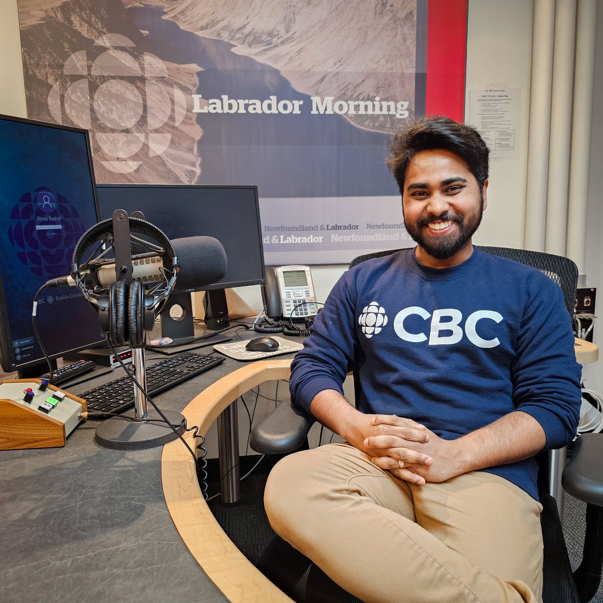 Host, Labrador Morning

Stay tuned with CBC Radio One every weekdays from 5:30 am to 8:30 am in most of Labrador, 6:00 am to 9:00 am if you're south of Black Tickle.

Asking for your support and blessings in this new journey... ❤️