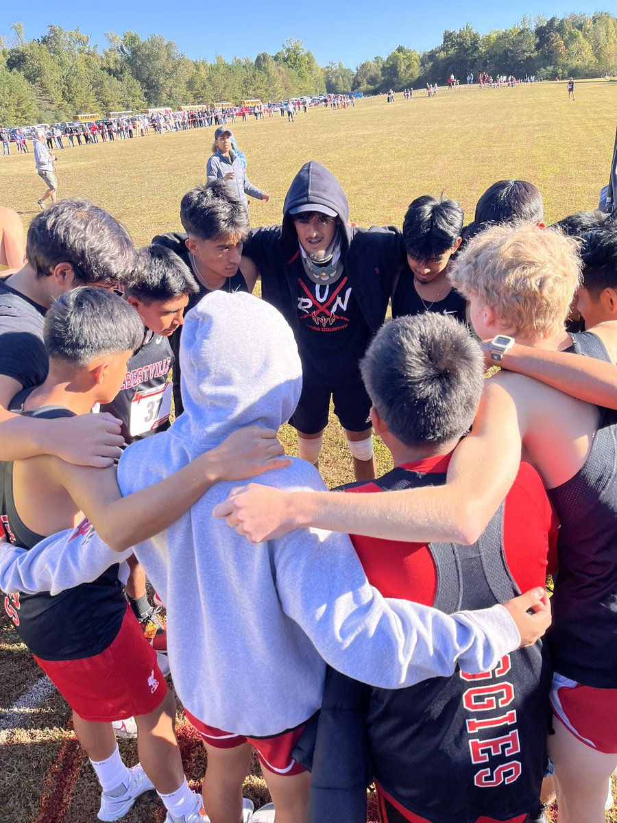 AHSTrackandXC's tweet photo. Could not be prouder of a team. They all have rallied together after losing our leader, and we have became closer as a team. We had great PRs, girls finished second, and most important thing  honorary coach today! #AHSAggiePride @AHSAggieSports @AHS_Aggies @AvilleCityBOE https://t.co/wOYoVlHvd3