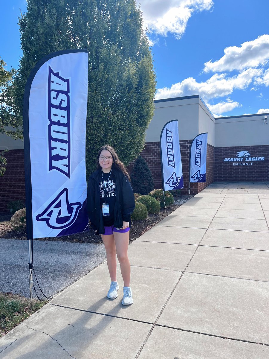 rachel_lynn2024's tweet photo. Had the best time at Asbury University! Thank you @AsburyEagles for hosting an awesome weekend! 💜💜 https://t.co/BCunfrQQ7d